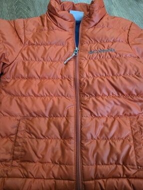 Columbia Kids Orange Quilted Down Puffer Jacket